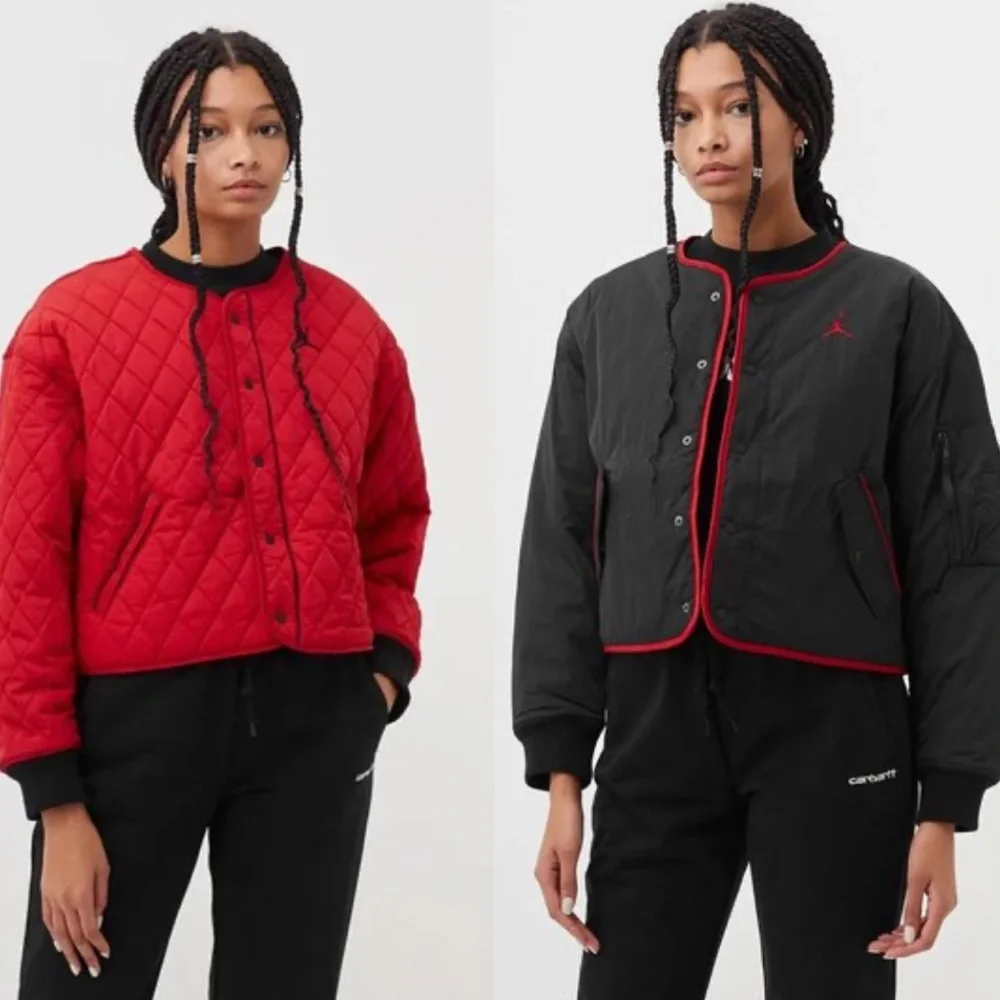 Nike Air Jordan Flight Cropped Bomber Reversible Jacket